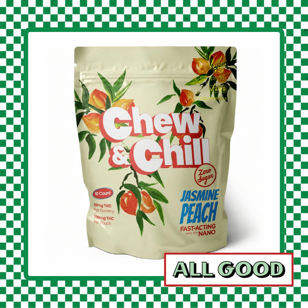 Chew & Chill | Jasmine Peach | Gummies | Hybrid | 100mg