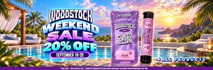 WOODSTOCK 20% OFF WOODSTOCK WEEKEND SALE