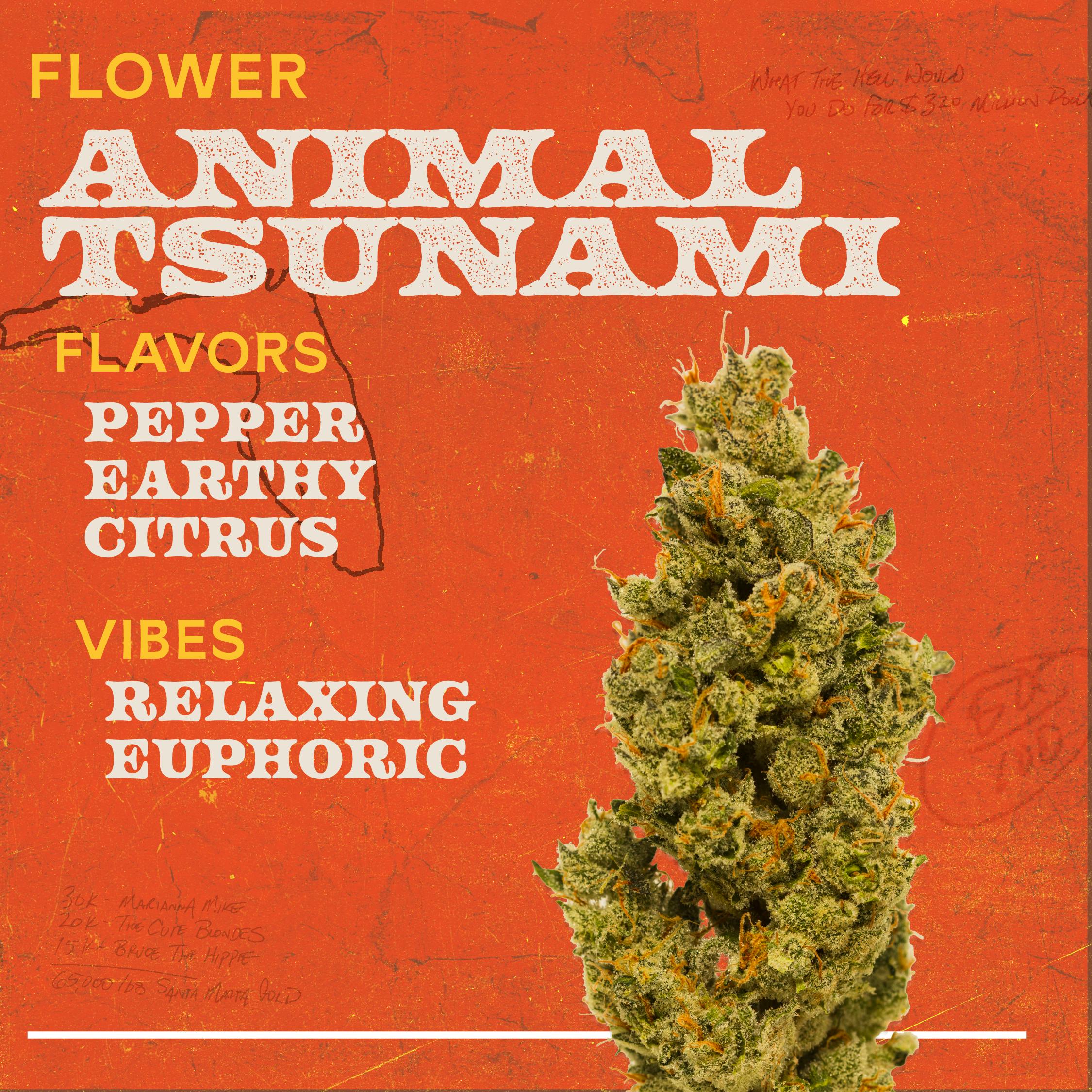 Animal Tsunami 3.5g Flower - 