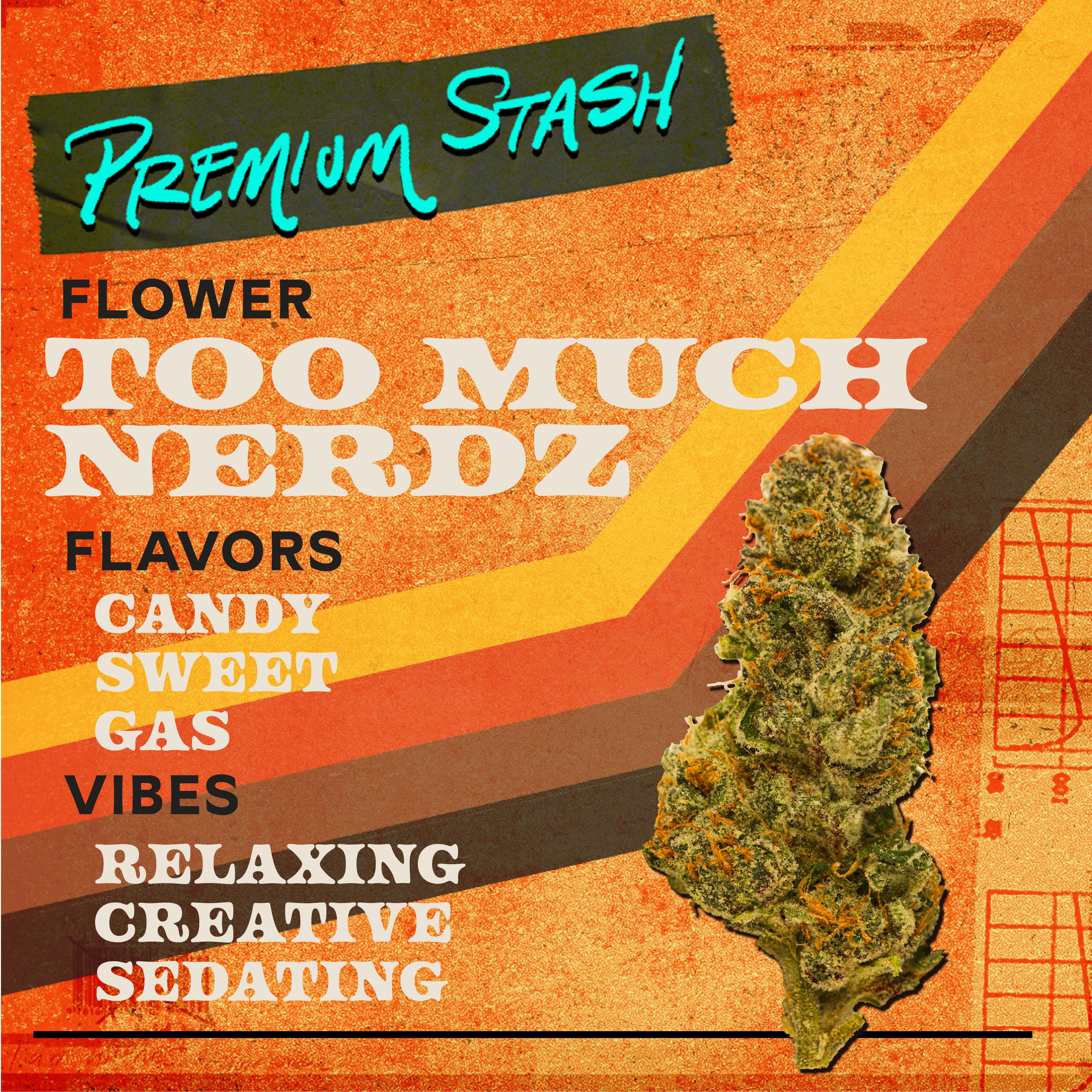 Too Much Nerdz 3.5g Flower Hybrid - 3.539554g | Flower