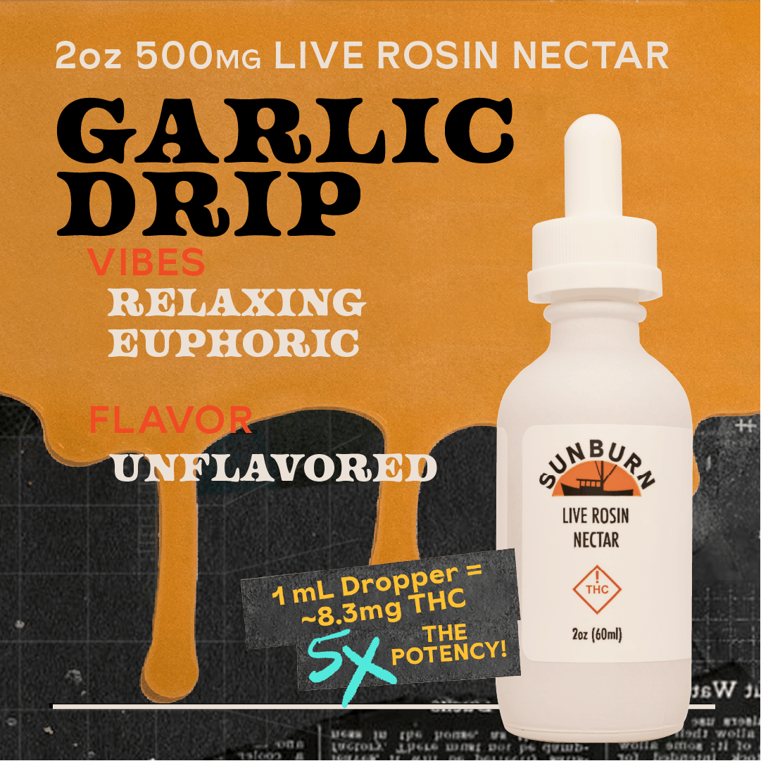 Nectar 500mg 2oz Unflavored Garlic Drip - 