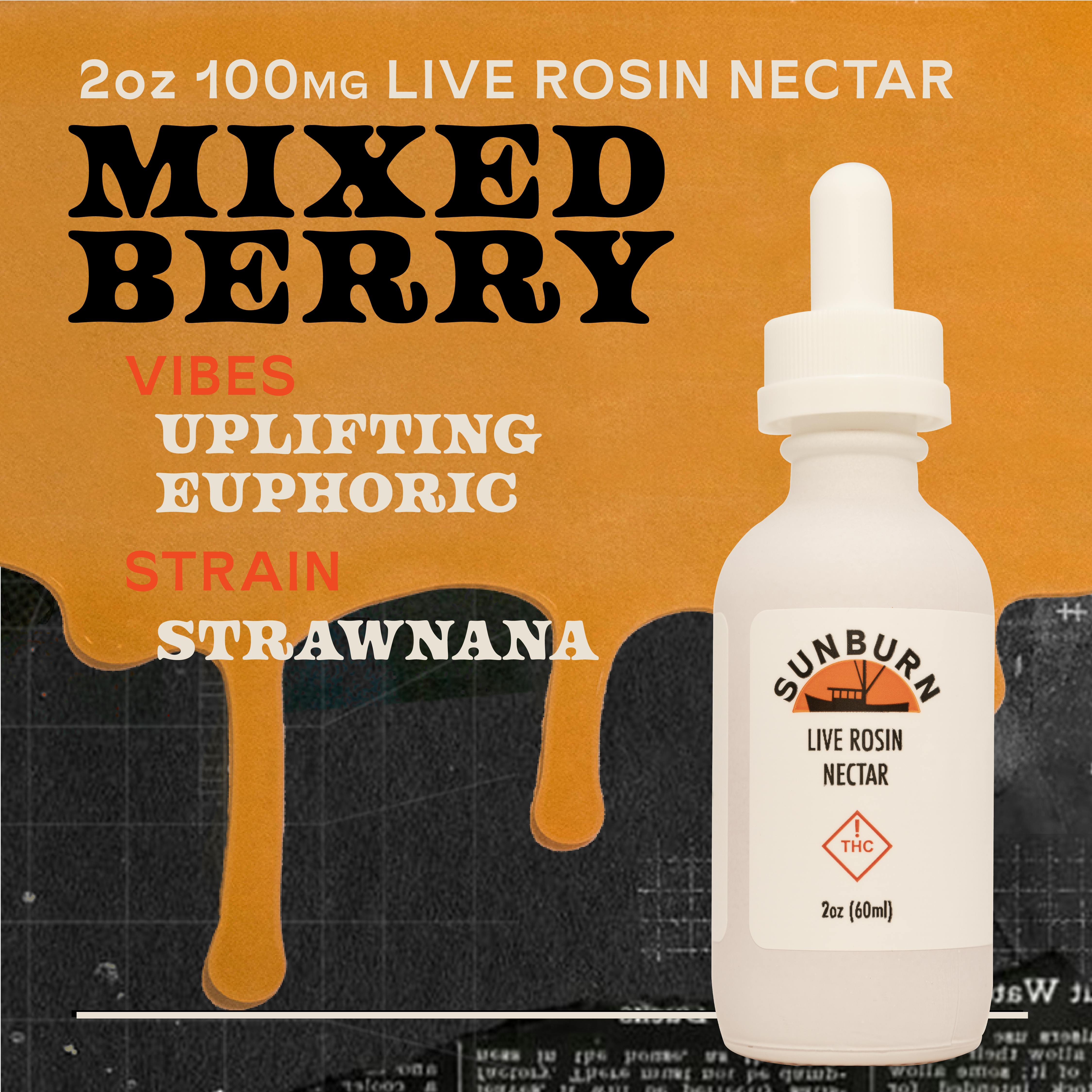 Nectar 100mg 2oz Mixed Berry Strawnana - 