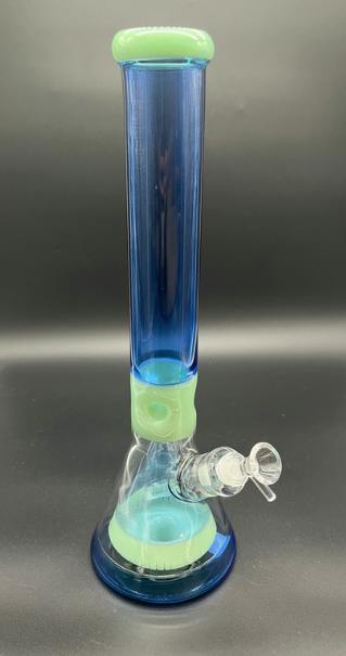 155 Beaker Bong Blue Jade
