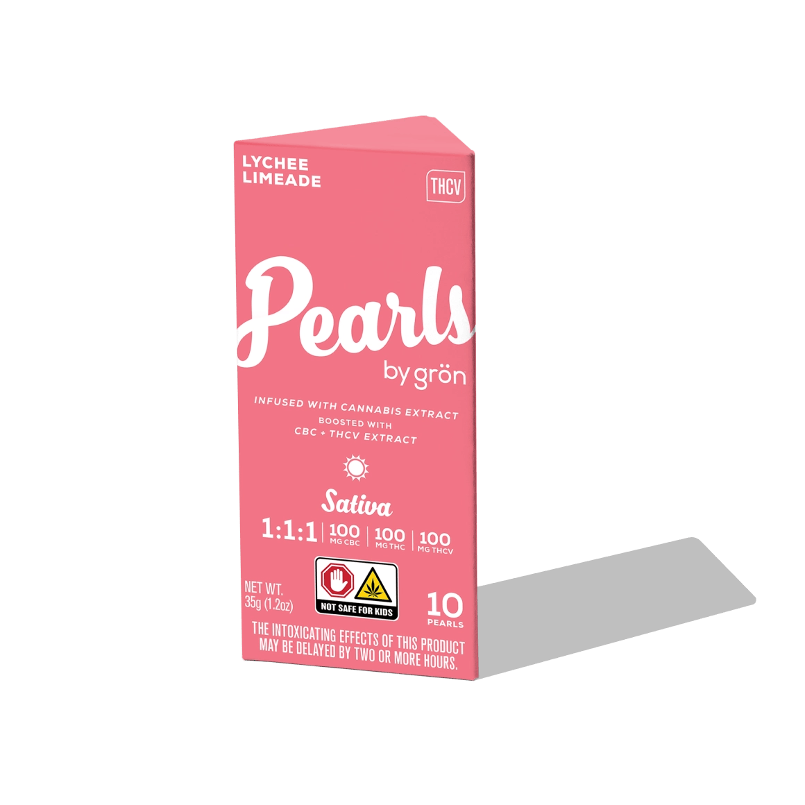 1:1:1 Lychee Limeade Pearls [10pk] (100mg CBC/100mg THC/100mg THCV)