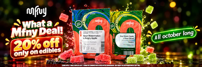 MFNY 	20%OFF SALE ON ALL GUMMIES ONLY