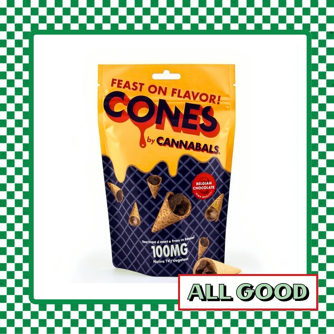 Cannabals | Dark Chocolate Cones | 100mg