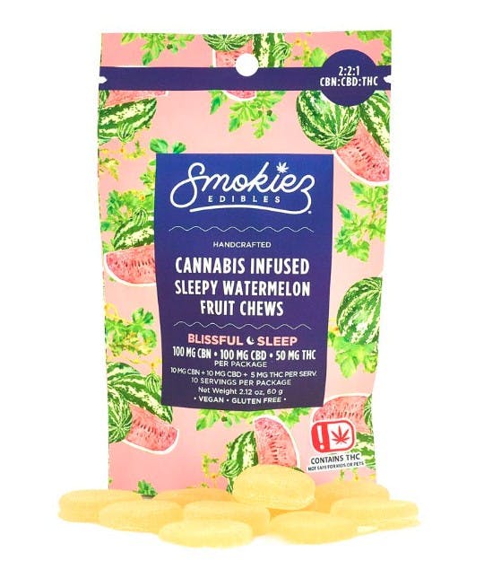 Sleepy Watermelon 2:2:1 CBN/CBD/THC 50mg SMKZ