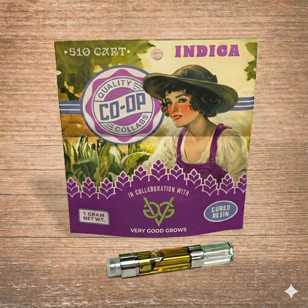 Co-Op x Very Good Grows - Ice Cream Diesel 1g Cured Resin Cart TRIBE (I)