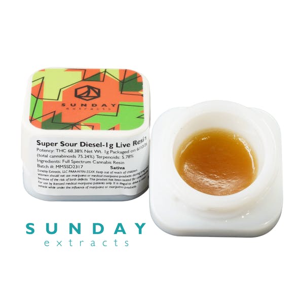 Super Sour Diesel 1g Live Resin Badder SDEX (S)