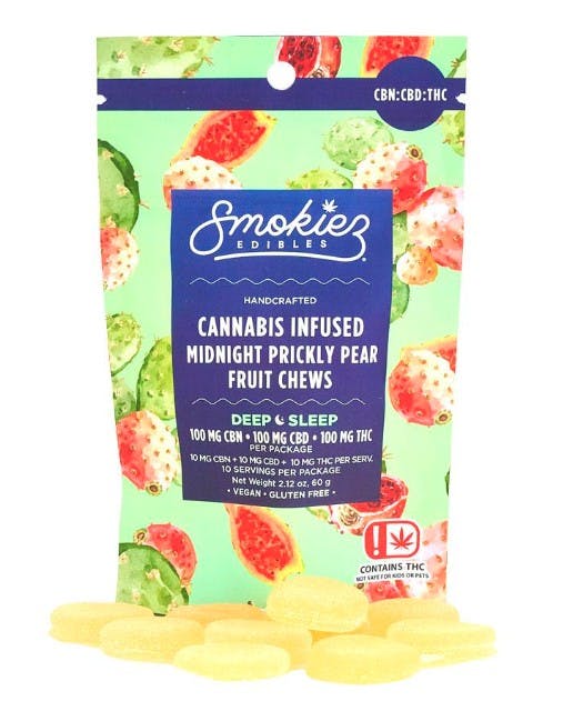 Midnight Prickly Pear 1:1:1 THC/CBD/CBN Gummies 100mg SMKZ