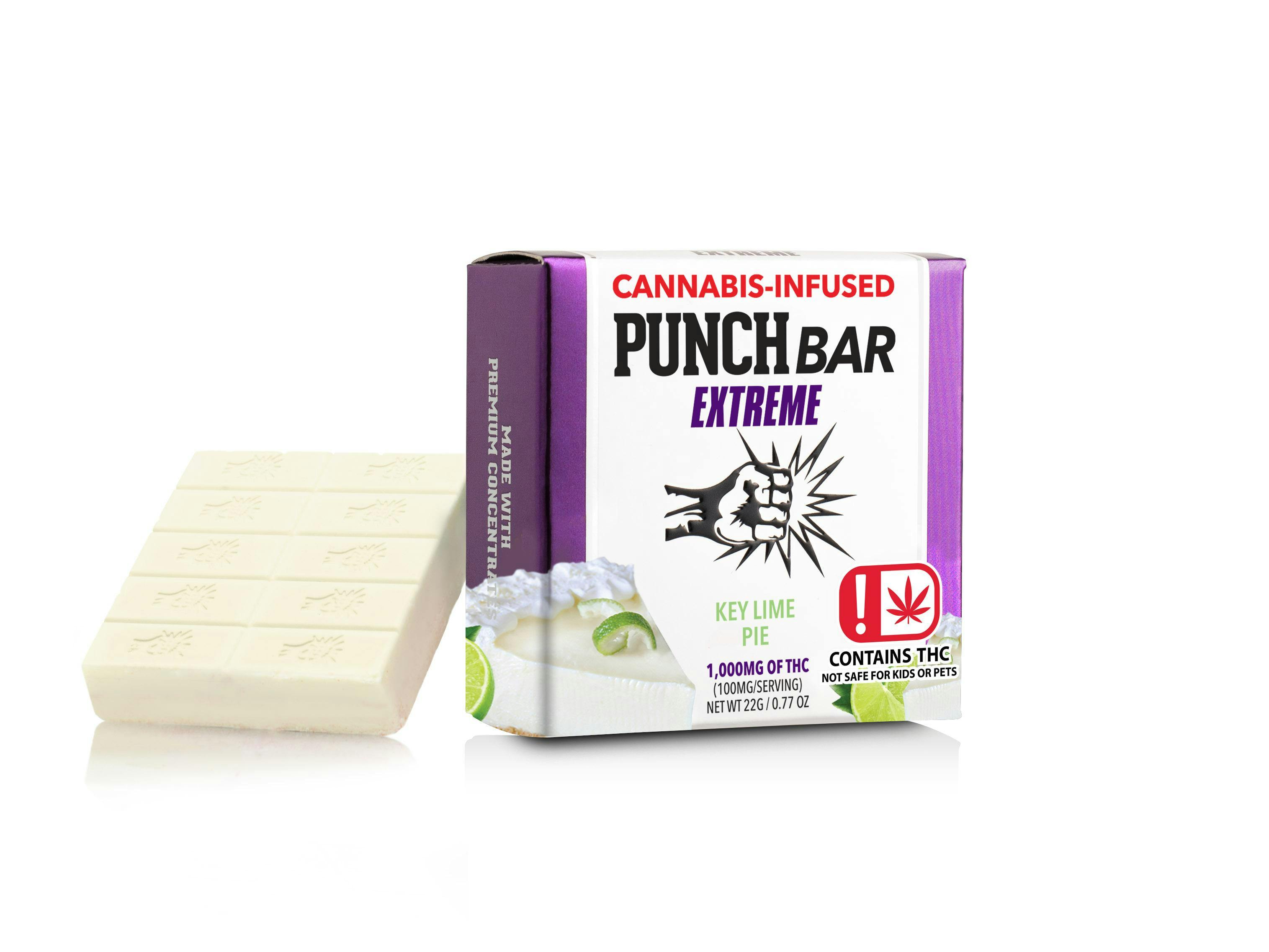 Key Lime Pie Extreme Chocolate Bar 1000mg PNCH