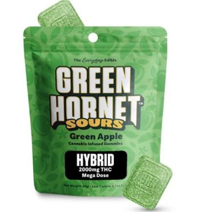 Sour Green Apple 2000mg Gummies GNHT