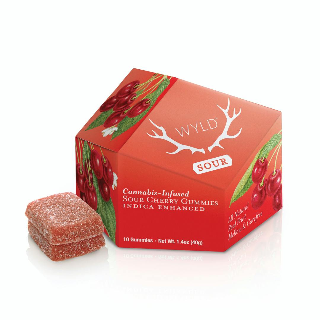 Sour Cherry 100mg Gummies WYLD (I)