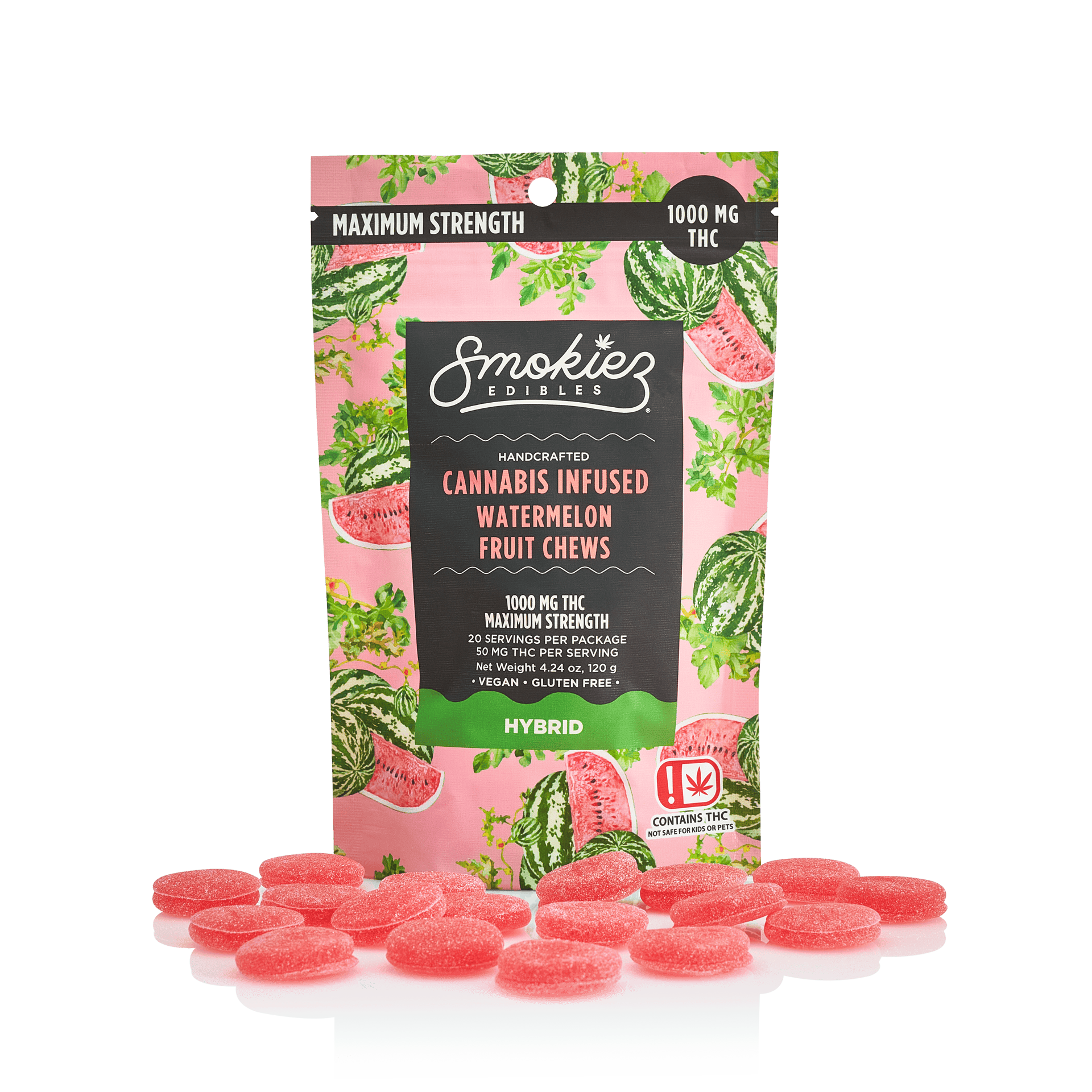Watermelon Hybrid Gummies 1000mg SMKZ