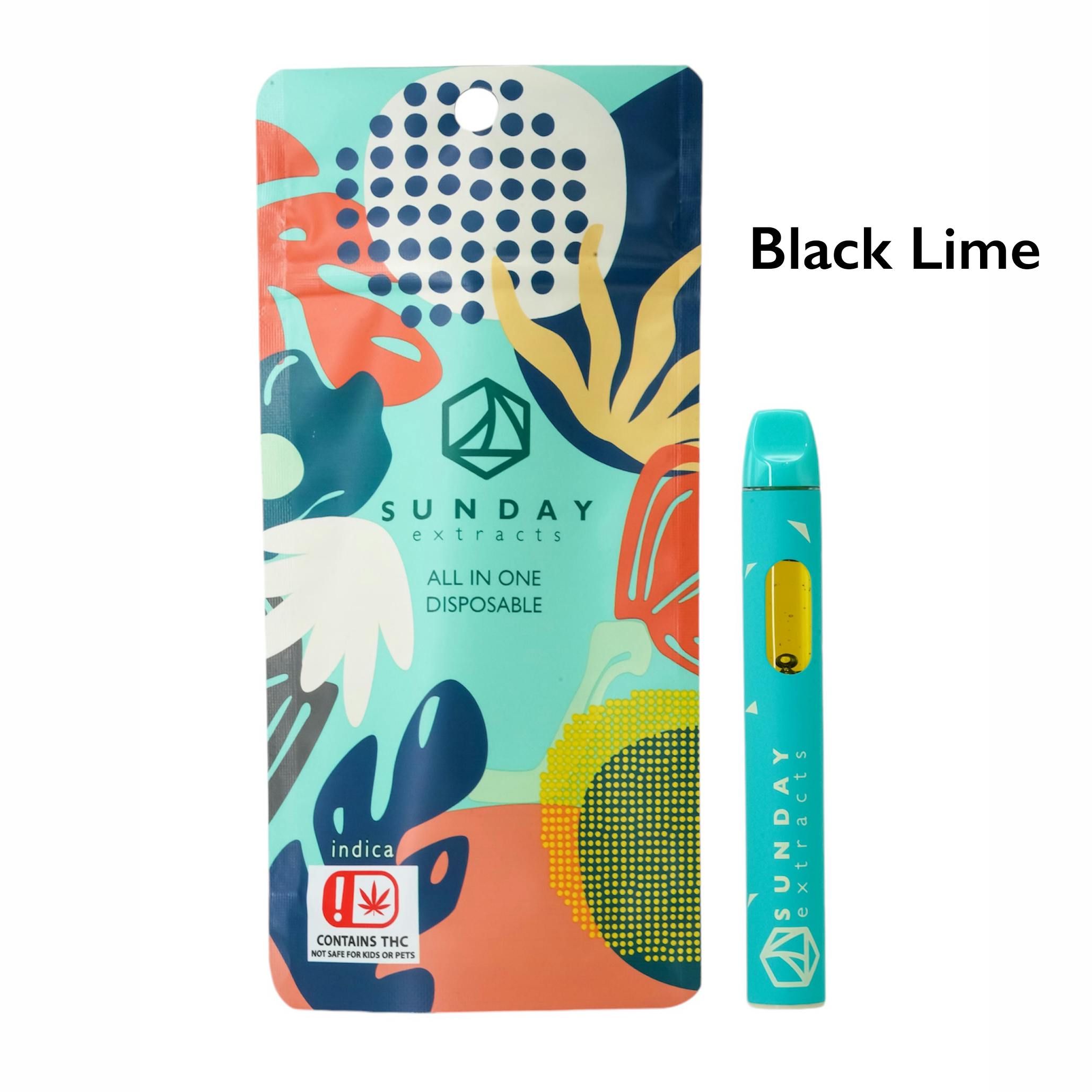 Black Lime Disposable Distillate Ripstick 2g SDEX (I)