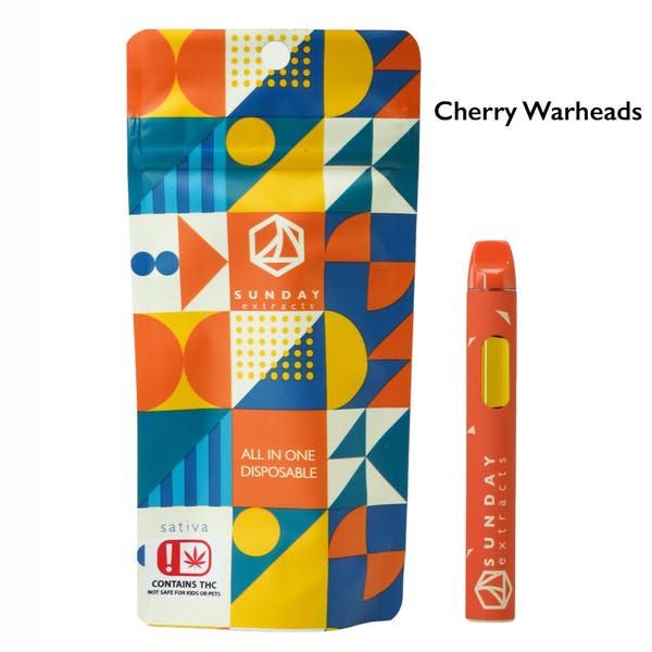 Cherry Warheads Disposable Live Resin Ripstick 2g SDEX (S)