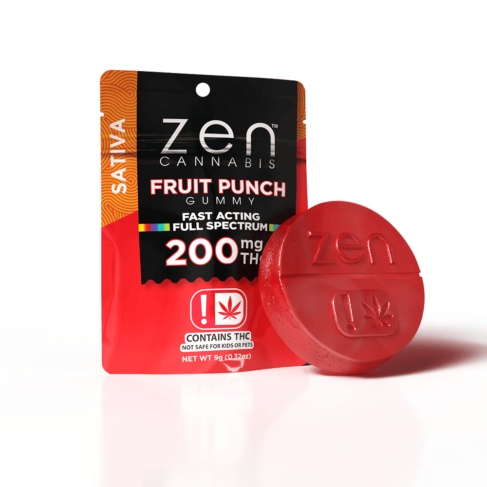 Fruit Punch Single Gummy 200mg ZEN (S)