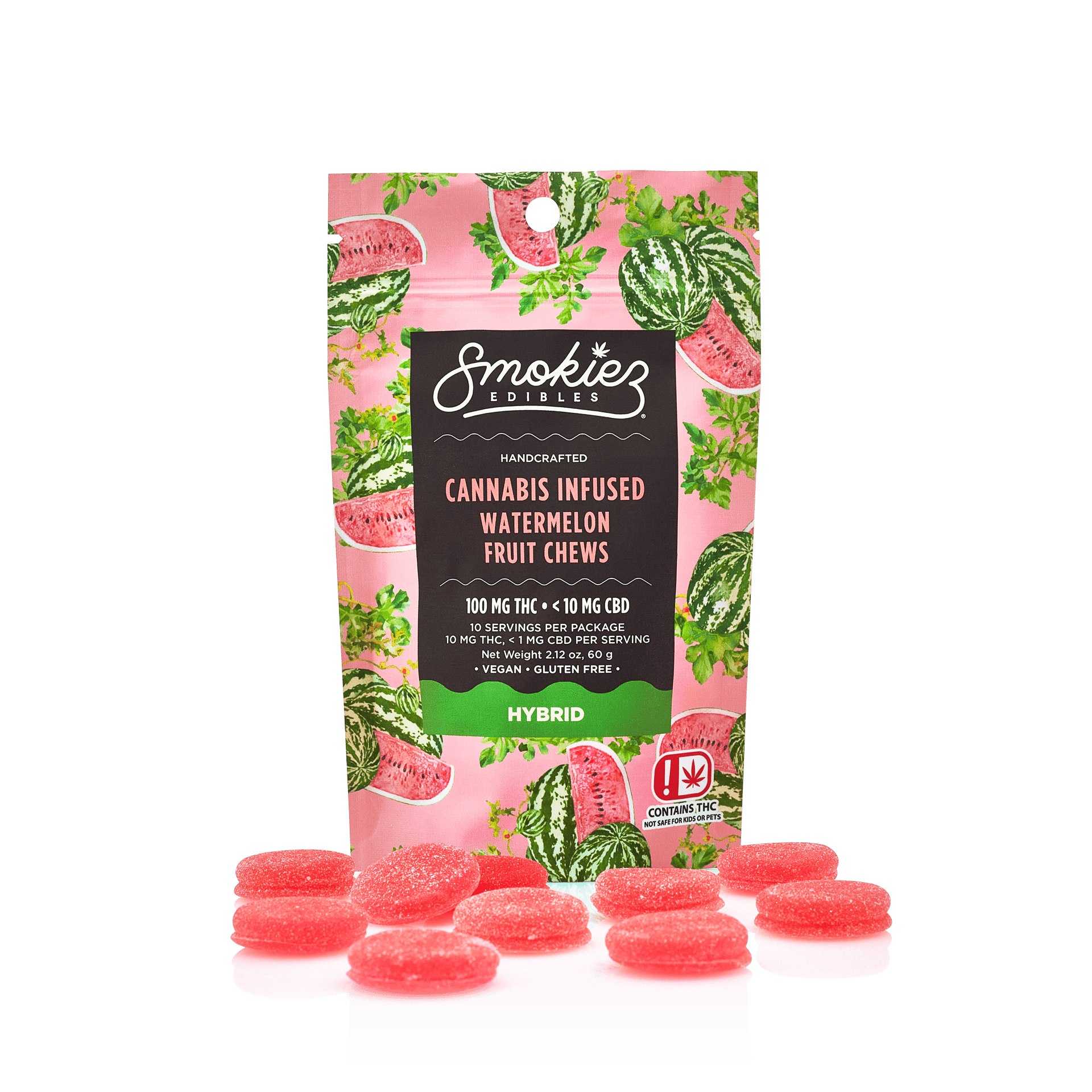 Watermelon Hybrid Gummies 100mg SMKZ
