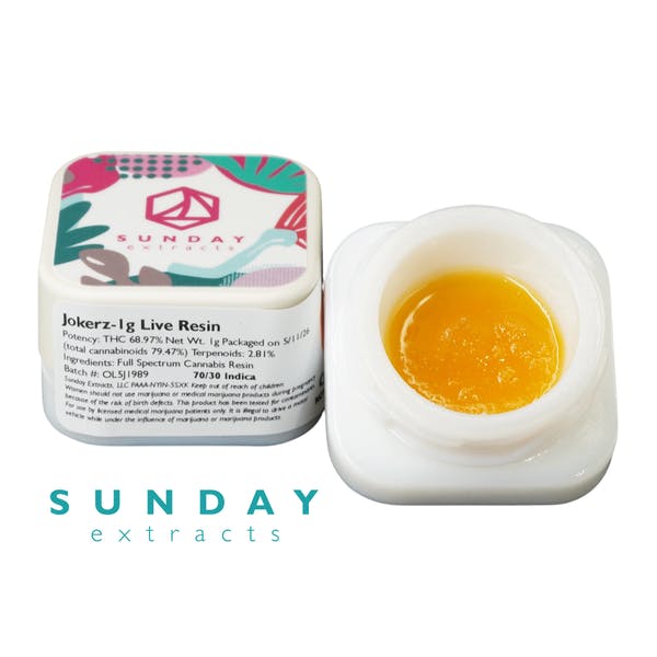 Jokerz 1g Live Resin Sugar SDEX (I)