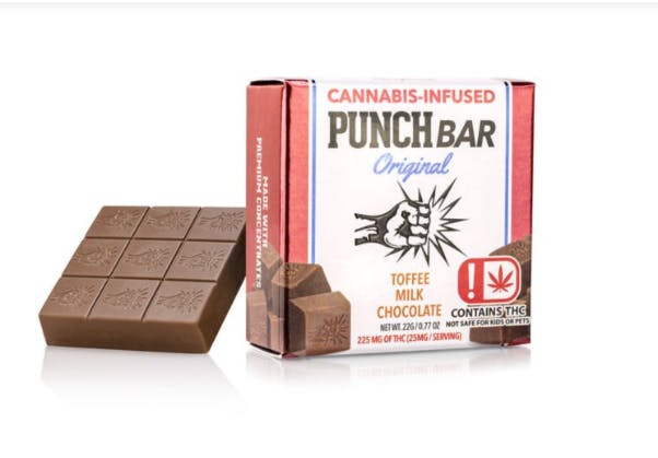 Toffee Milk Chocolate Bar 225mg PNCH