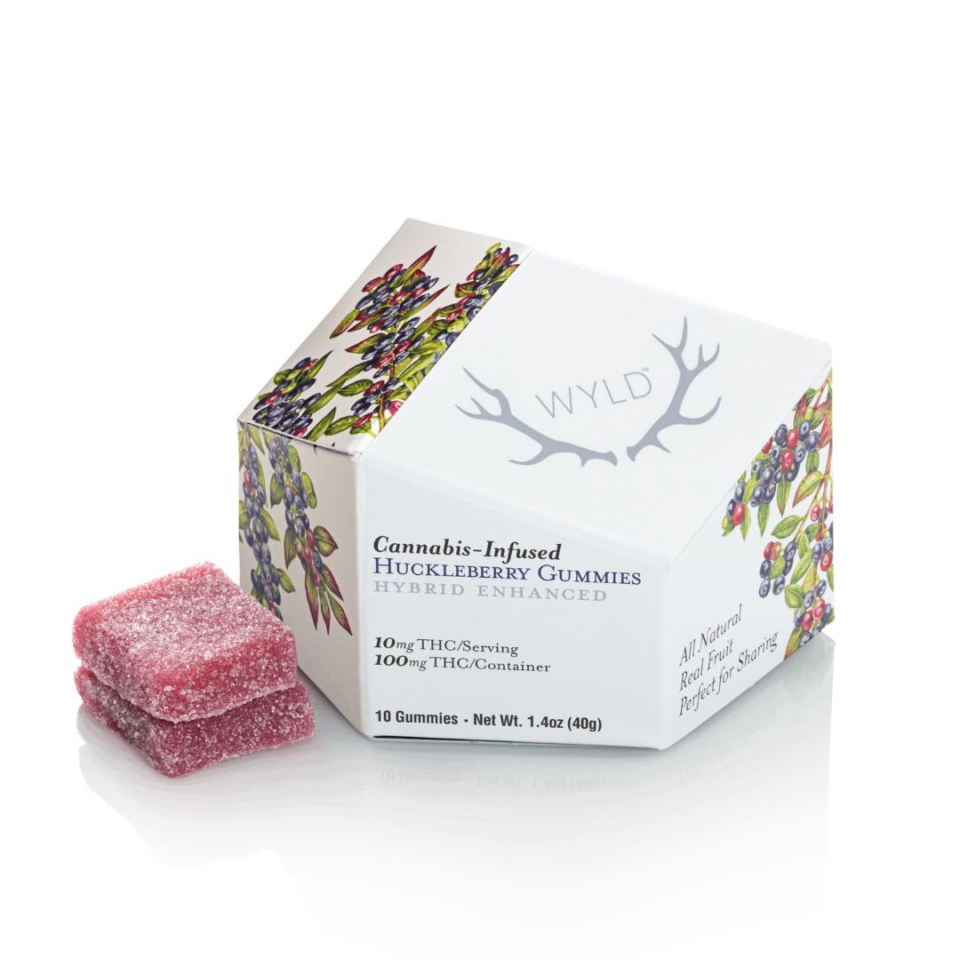 Huckleberry 100mg Gummies WYLD (H)