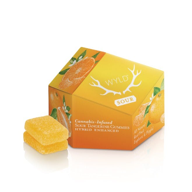 Sour Tangerine 100mg Gummies WYLD (H)