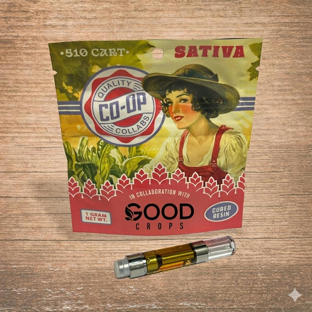 Co-Op x Good Crops - Oklahoma Kush 1g Cured Resin Cart TRIBE (S)