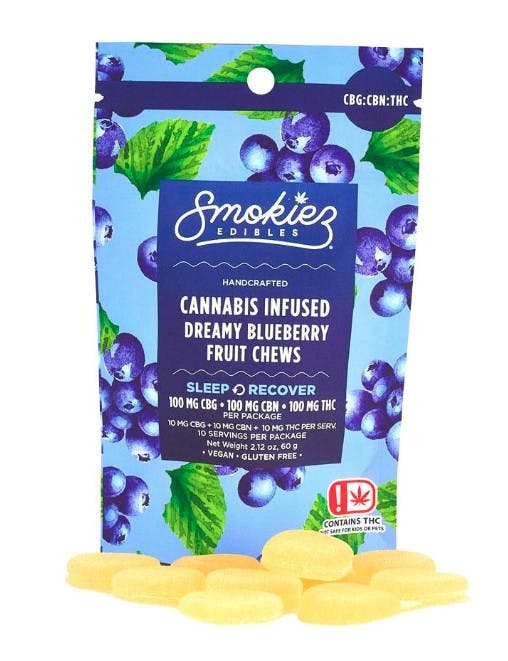 Dreamy Blueberry 1:1:1 THC/CBG/CBN Gummies 100mg SMKZ