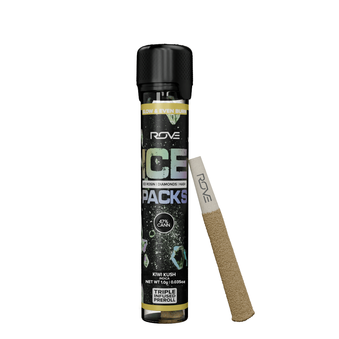 Kiwi Kush 1g Triple Infused Pre-Roll ROVE (I)