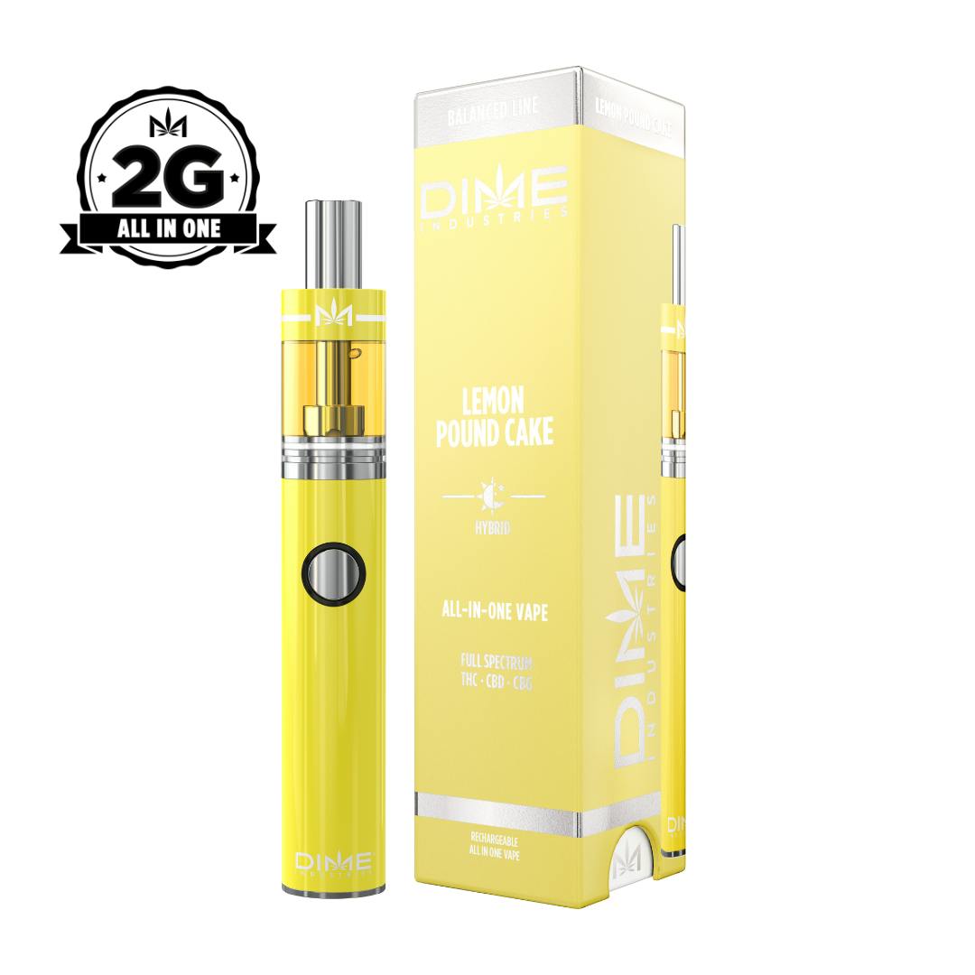 Lemon Pound Cake 2g THC-CBD-CBG All-In-One DIME (H)