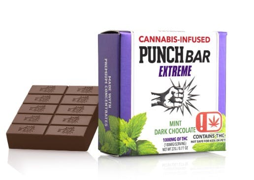 Mint Dark Chocolate Extreme Bar 1000mg PNCH