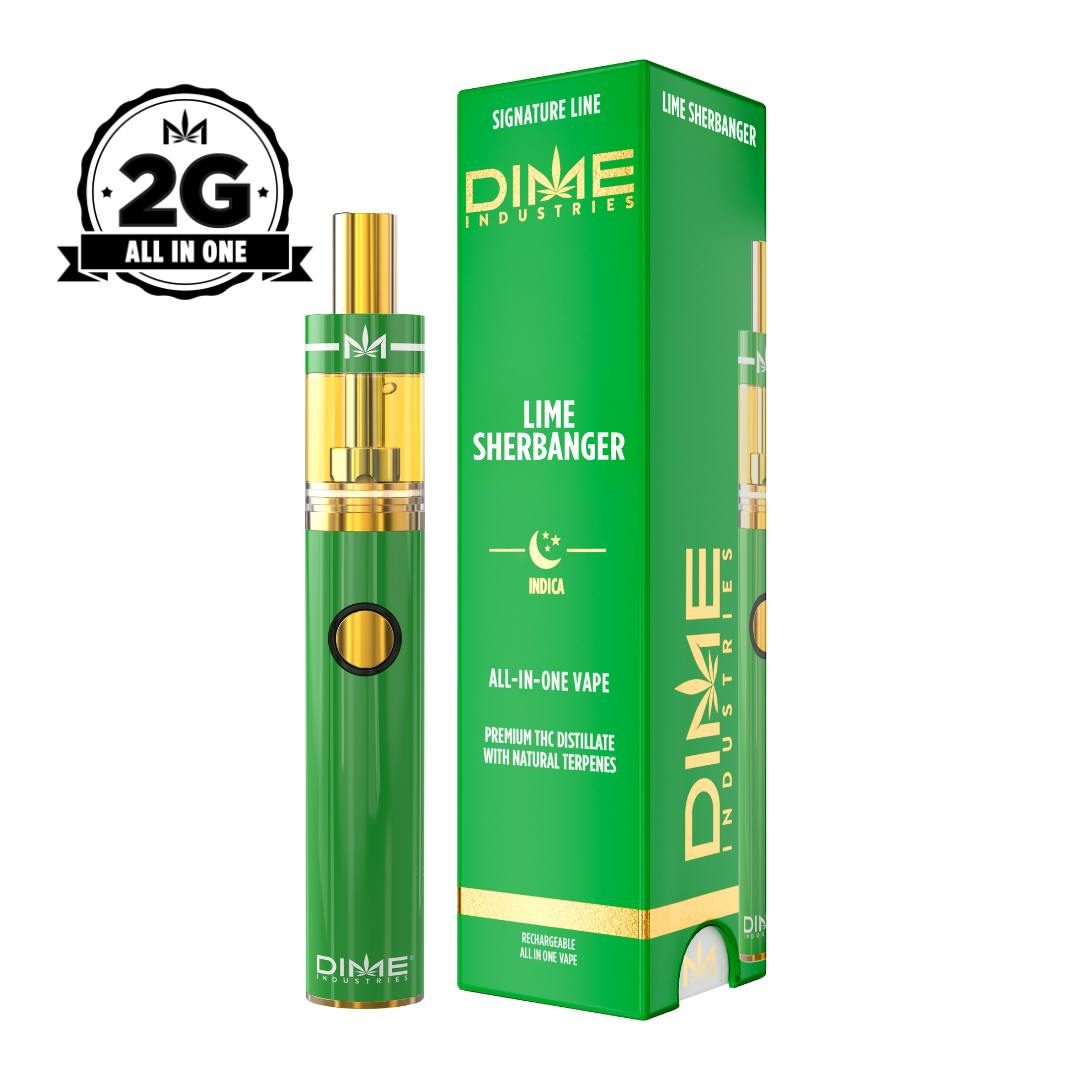 Lime Sherbanger 2g Signature Line All-In-One DIME (I)