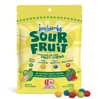 Sour Fruit Joy Bombs 100mg JYBM