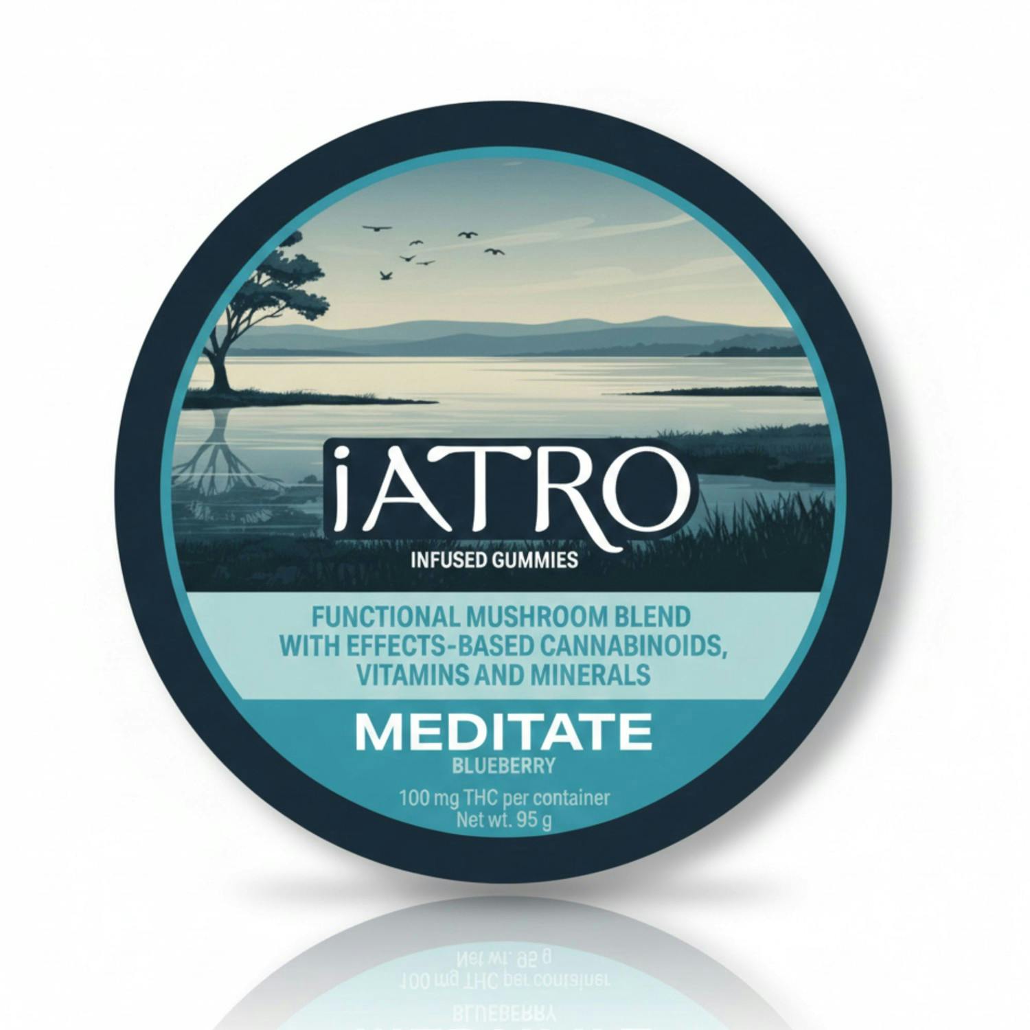 Blueberry Meditate Gummies 100mg iATRO