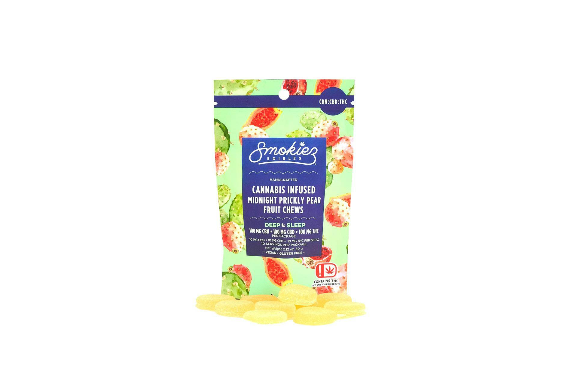 Deep Sleep Prickly Pear THC:CBD:CBN Gummies 100mg SMKZ