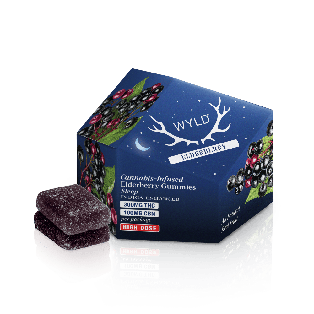 Elderberry 3:1 THC:CBN 300mg Gummies WYLD (I)