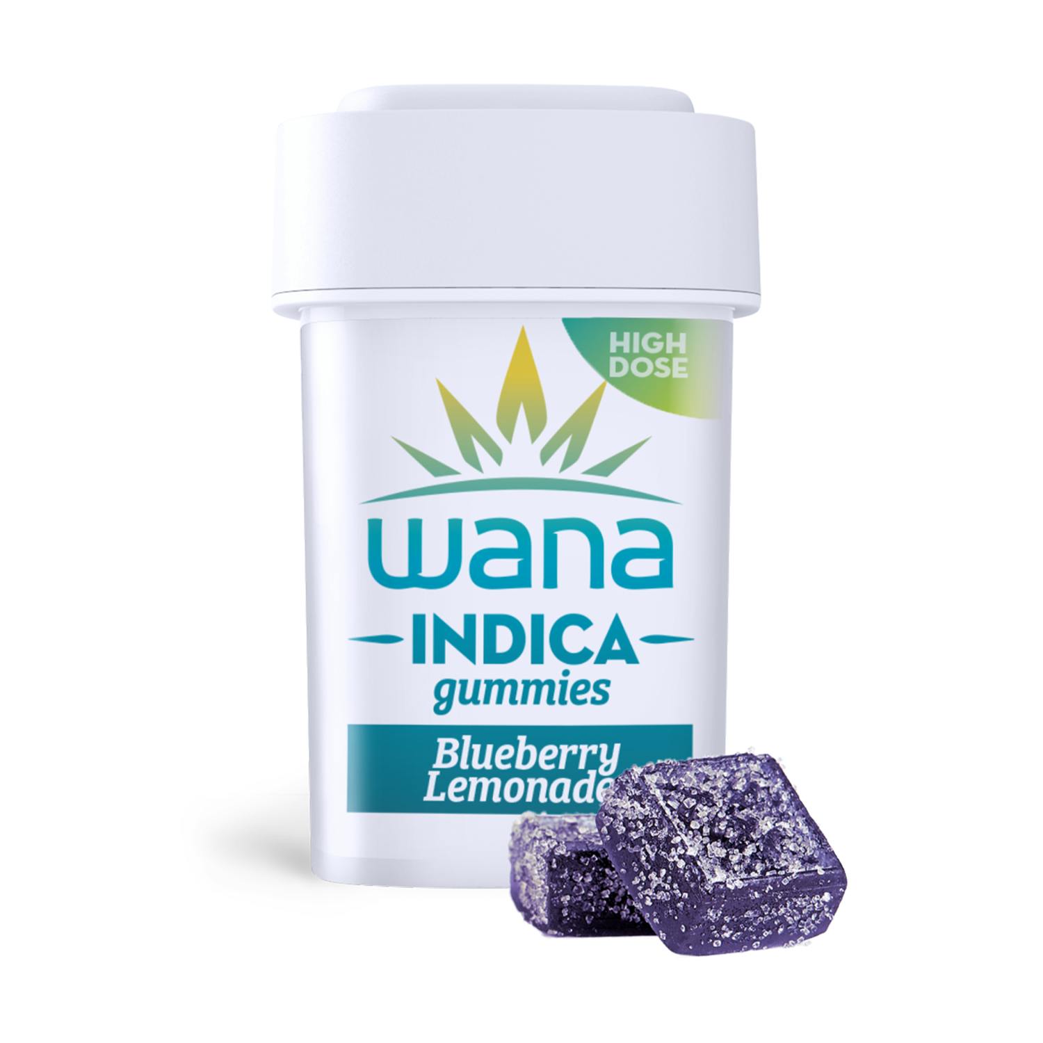 Sour Blueberry Lemonade Indica Gummies 1000mg WANA