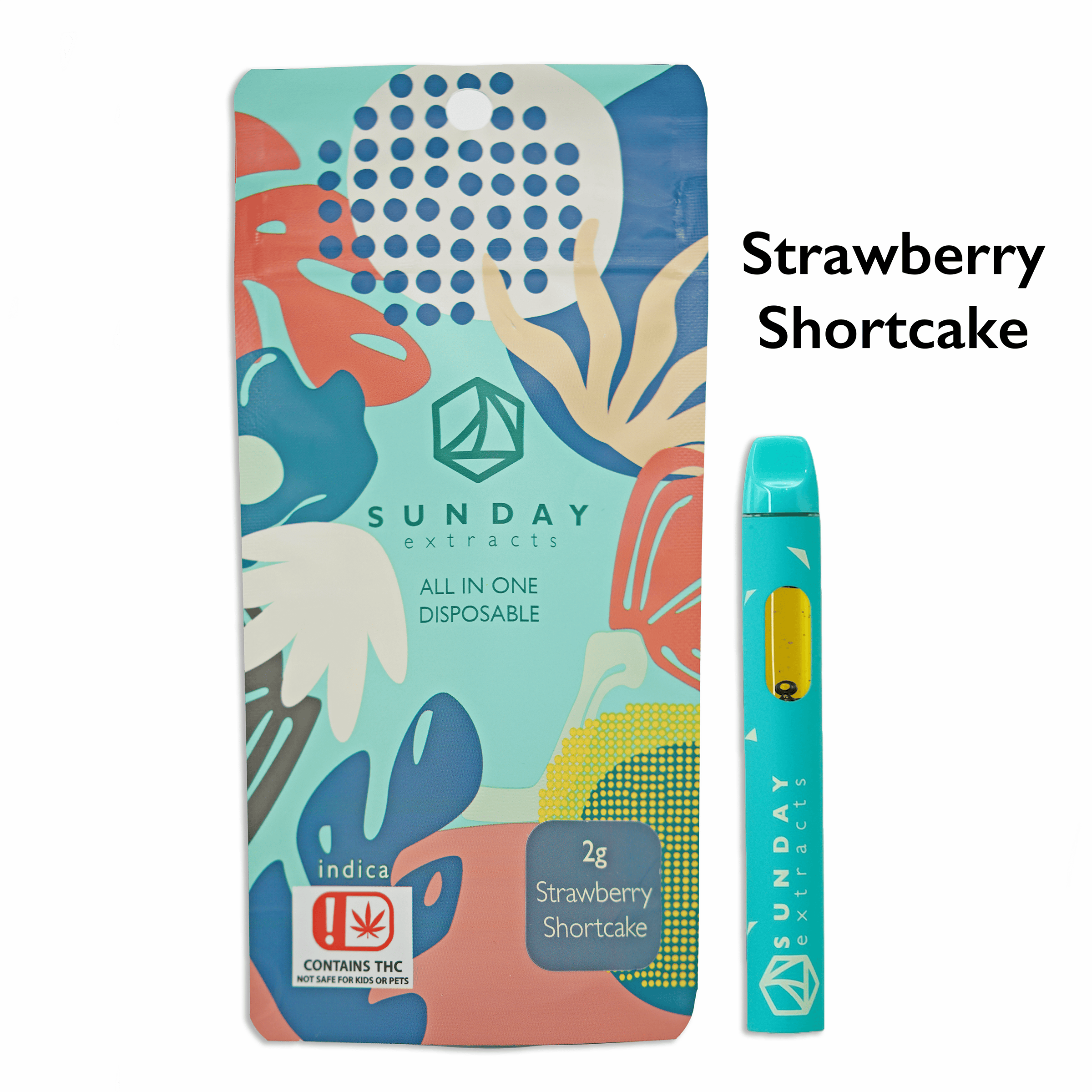 Strawberry Shortcake Disposable Distillate Ripstick 2g SDEX (I)