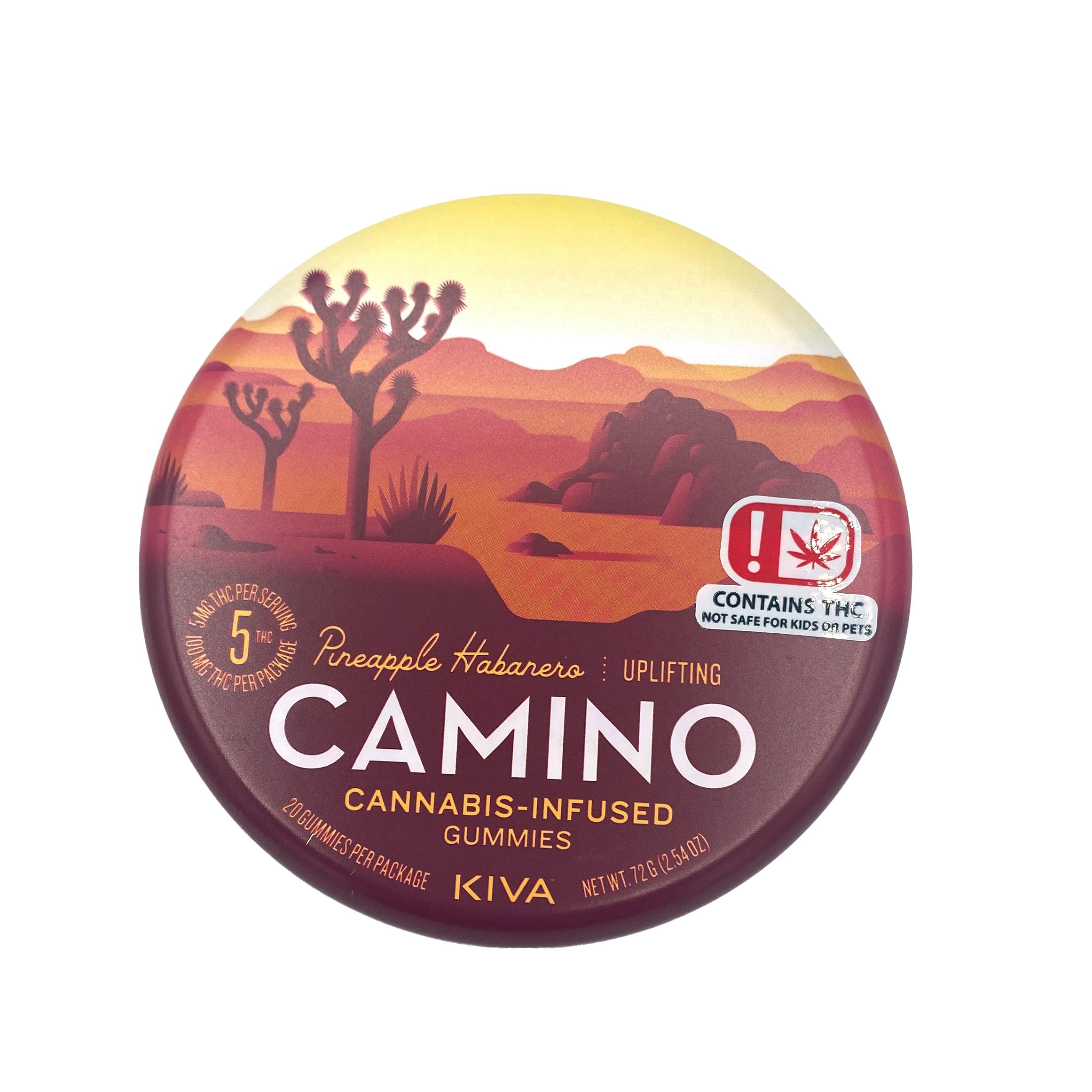 Pineapple Habanero Uplifting Camino Gummies 100mg [20pk] KIVA