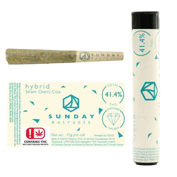 Cherry Cola 0.75g Diamond Infused Pre-Roll SDEX (H)