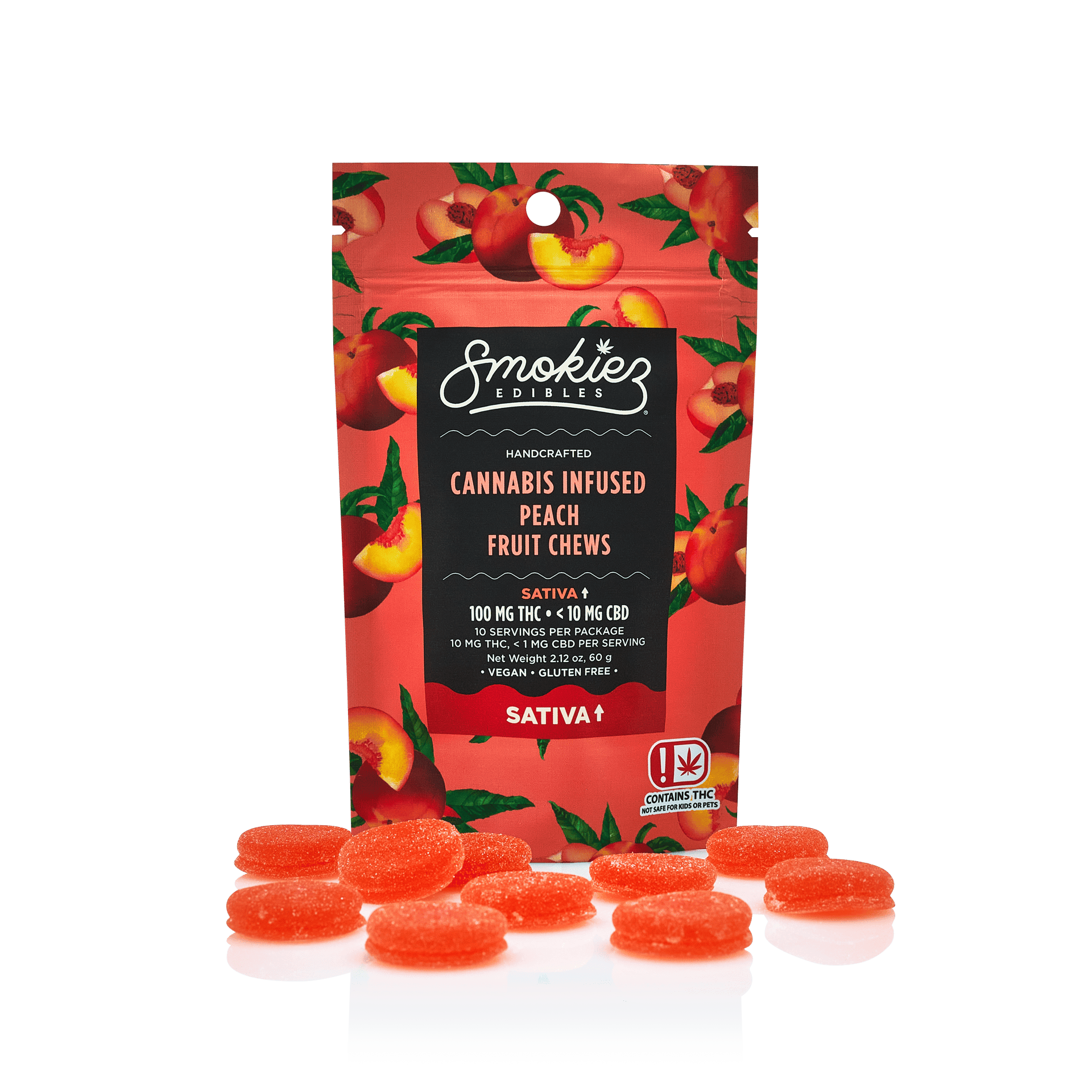 Peach Sativa Gummies 100mg SMKZ