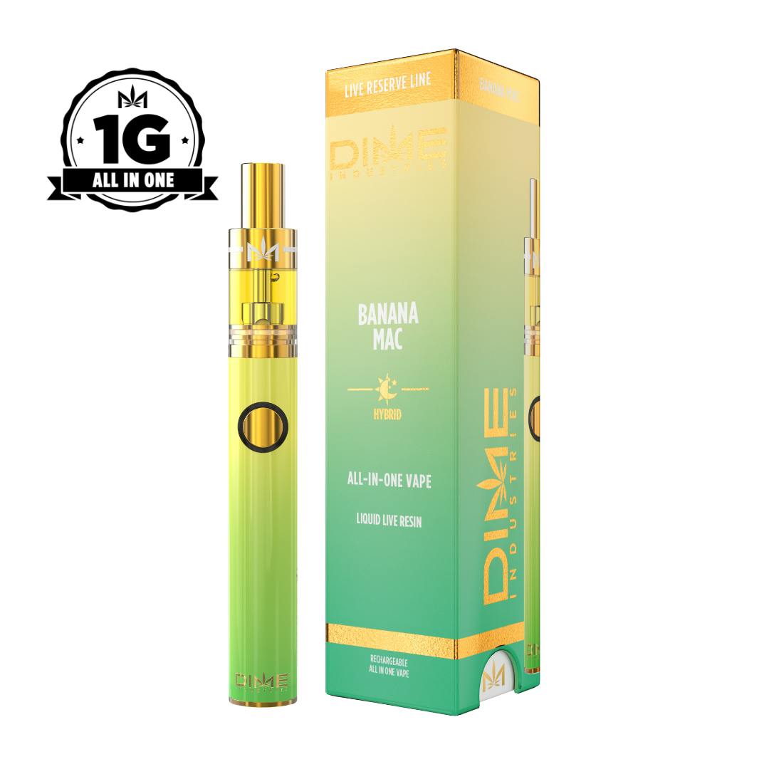 Banana Mac 1g Live Resin All-In-One DIME (H)