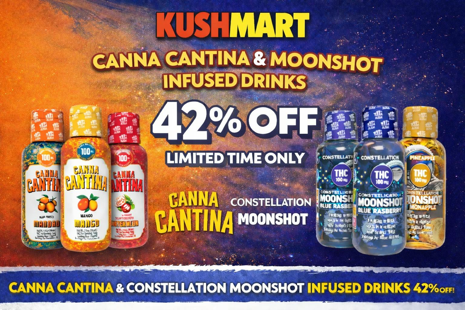 MoonShot & Canna Cantina 42% Off!