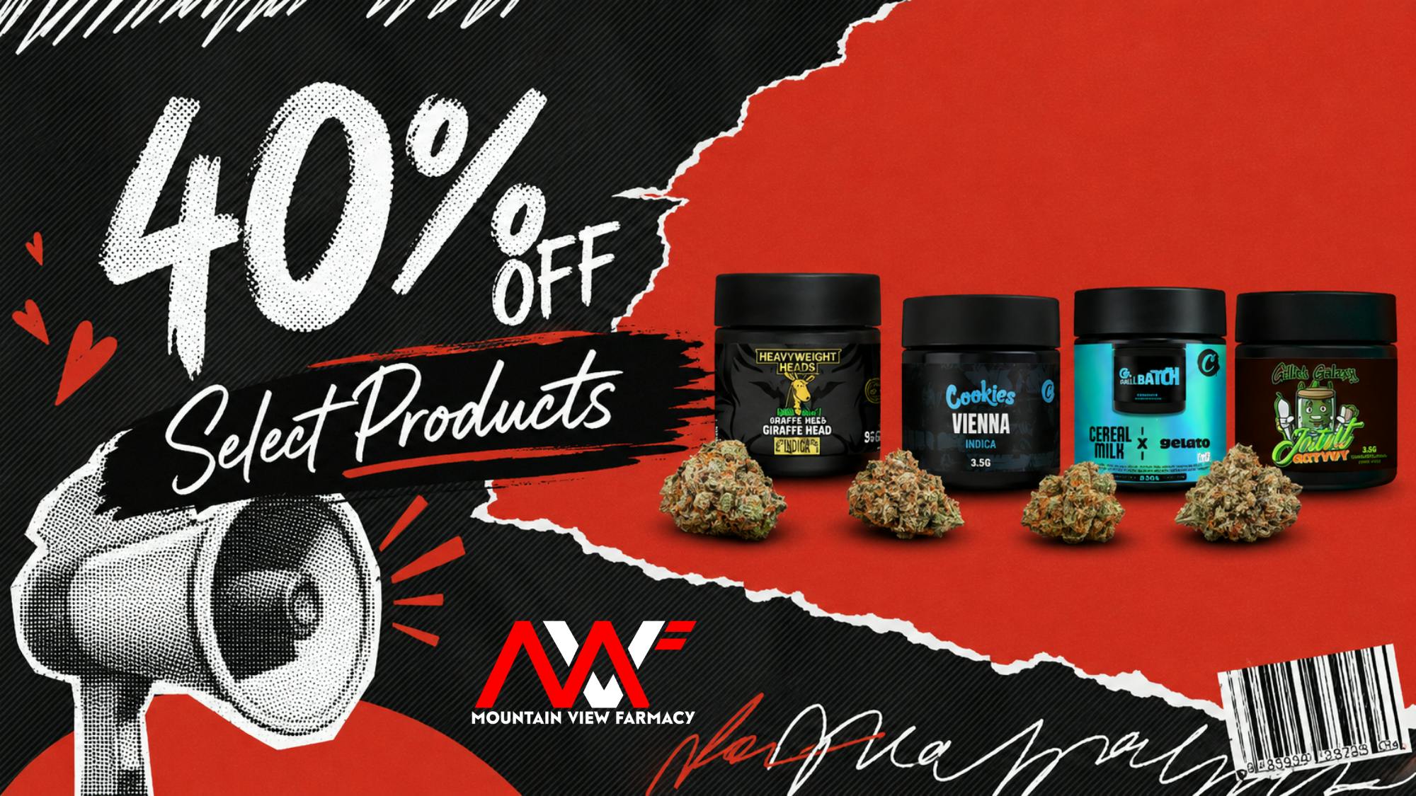 40% OFF on select 3.5g products