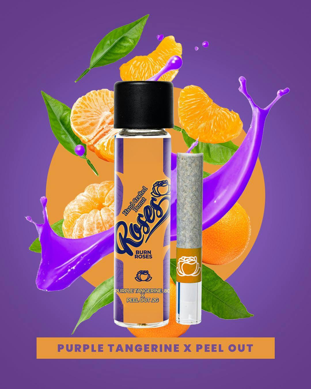 ROSES – Purple Tangerine X Peel Out | Live Rosin Donut - 1g for