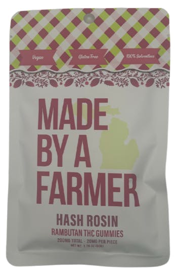 MADE BY A FARMER – Rambutan | Solventless Hash Rosin Gummies