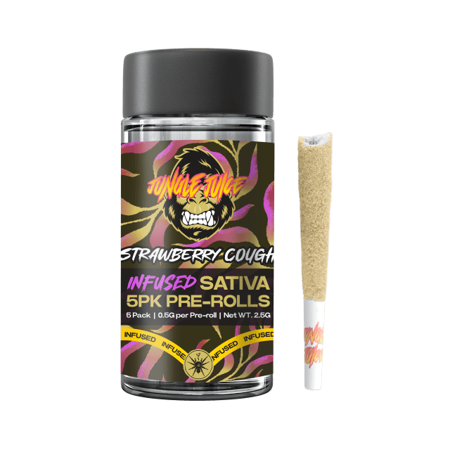 JUNGLE JUICE – Strawberry Cough | Infused Tarantula Pre-Roll Pack