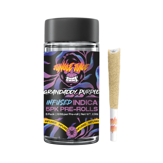 JUNGLE JUICE – Grandaddy Purple | Infused Tarantula Pre-Roll Pack