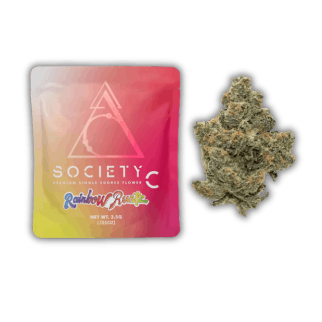 SOCIETY C – Rainbow Runtz - Flower - 3.5g for Sale in