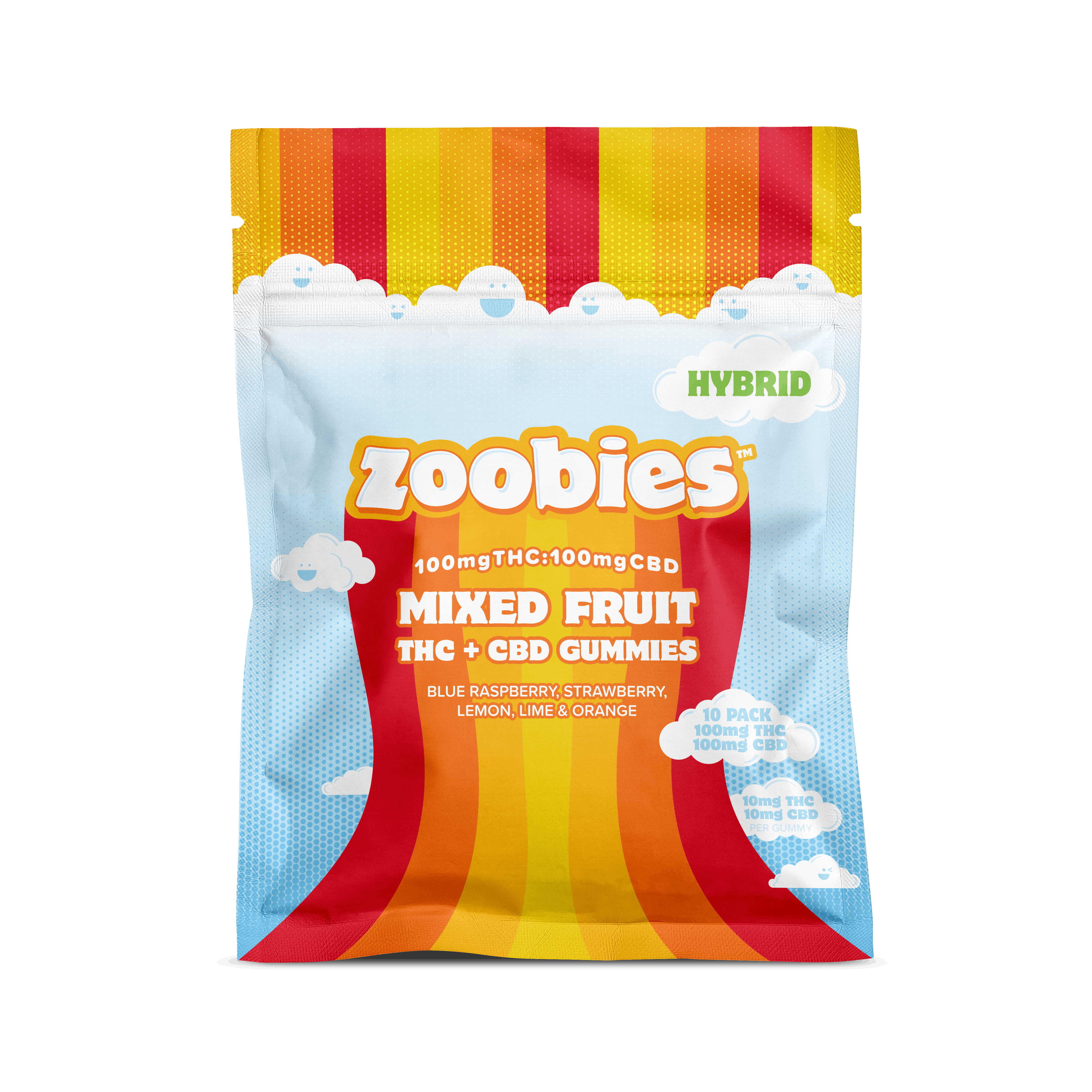 Zoobies | Edibles | Hybrid 1:1 CBD:THC | 100mg